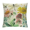 thumbnail image 1 of ONETECH Spring Floral Throw Pillow Cover  Wildflowers Plants Butterfly Patio Decorative Pillow Cushion Cases Outdoor Cushion Covers for Couch Sofa Bedroom Car Home Decor, 1 of 5