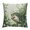 thumbnail image 1 of ONETECH  Spring Forest Animals Throw Pillow Covers Deer Rabbit Bear Green Leaves Decorative Pillows Soft Cushion Cases for Couch Sofa Bed Home Decor, 1 of 5