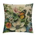 thumbnail image 1 of ONETECH Spring Pillow Cover Blue Flowers Throw Pillowcase Butterfly Home Sofa Bedroom Living Room Holiday Cushion Case Farmhouse Decorations, 1 of 5