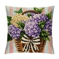 thumbnail image 1 of FUMJ Spring Pillow Cover Hydrangeas Flower Spring Pillow Cases for Home Bed Holiday Farmhouse Outdoor Decoration Floral Purple Throw Pillow Cases for Sofa Couch Cushion, 1 of 5