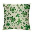 thumbnail image 1 of ONETECH  St Patricks Day Flying Clover Throw Pillow Cover,Shamrock Cushion Case Decoration for Sofa Couch, 1 of 5