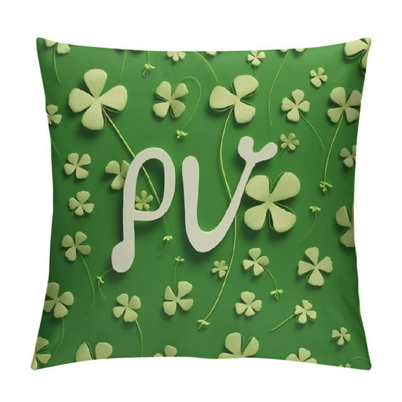 ONETECH St Patricks Day Lumbar Pillow Cover Decor Farmhouse Decorative Green Cushion Case Home Spring Decorations for Sofa Couch