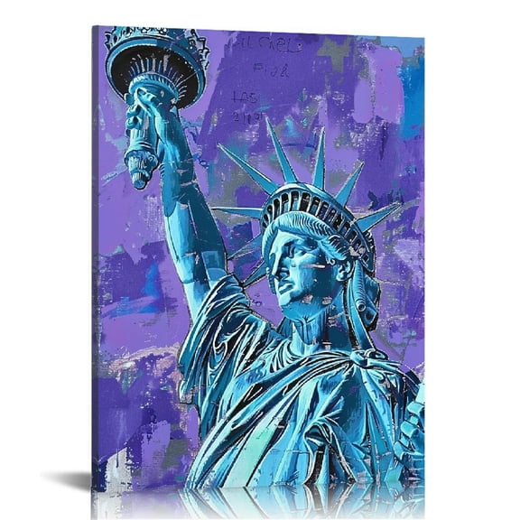 ONETECH Statue of Liberty  Canvas Wall Art 12x16 in