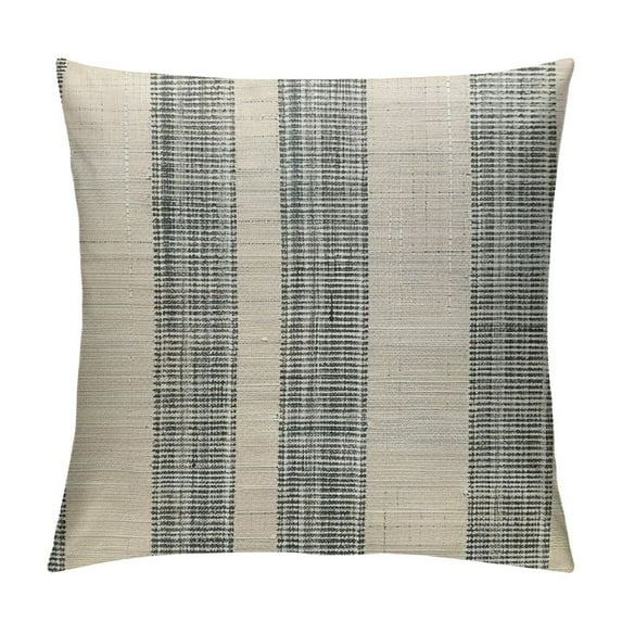 FUMJ Stripes Farmhouse Throw Pillow Covers, Grey and Beige Geometry Decorative Pillow Cases for Couch Sofa Chair Bedroom Modern Boho Decor
