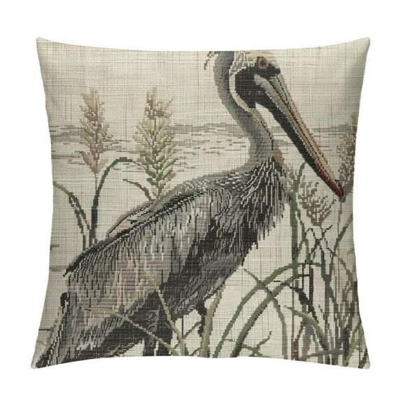 ONETECH Summer Farmhouse Pillow Covers Watercolor Animals Cushion Case Decoration for Sofa Couch
