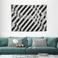 thumbnail image 1 of ONETECH Tapestry Pattern Diagonal Striped Lines Geometric Memphis Retro Slant Trendy Textures Strip Track Design Wall Tapestry Cute Tapestry for Bedroom Living Room, 1 of 7