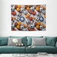 thumbnail image 1 of ONETECH Tapestry Wall Hanging Ball Games Tapestries Aesthetic Basketball Football Rugby Sports Tapestry for Bedroom Living Room College Dorm Boys Girls Room Art Wall Decor Decorative Backdrop, 1 of 7