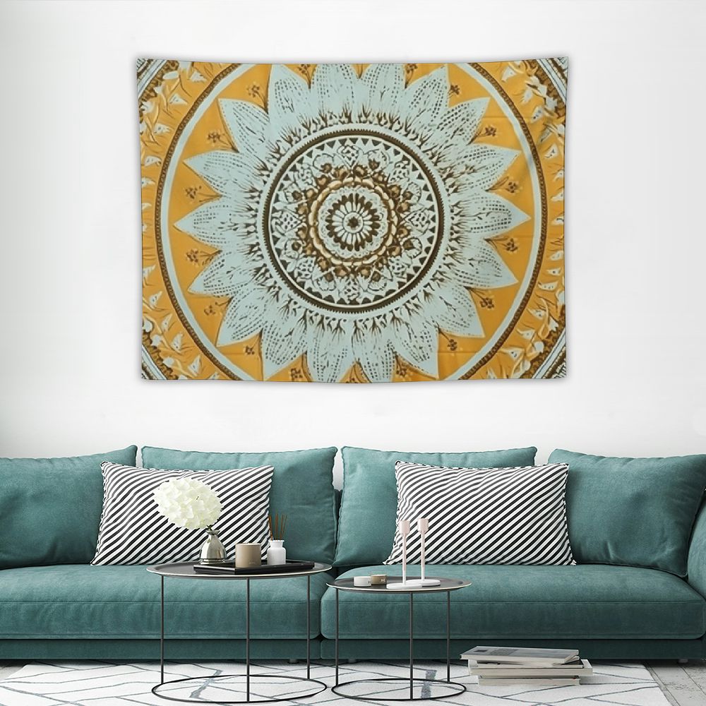 ONETECH Tapestry Wall Hanging Hippie Elephant Metallic Mandala Bohemian ...