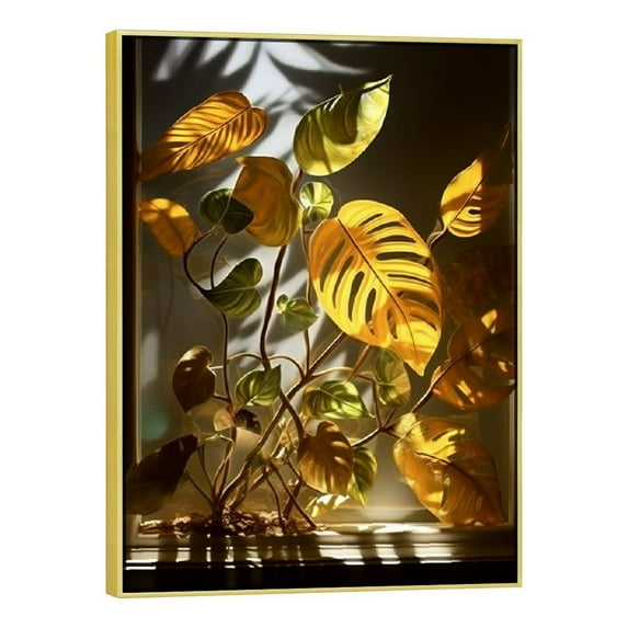 ONETECH Thanksgiving Day Wall Art Canvas Wall Art Sunset Maple Leaf Canvas Prints Modern Decorative Canvas Prints Artwork For Home Room Decoration Wall Decor 12x16 Inch