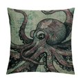 thumbnail image 1 of FUMJ Throw Pillow Case Cool Octopus  Square Cushion Cover Standard Pillowcase for Men Women Home Decorative Sofa Armchair Bedroom Livingroom, 1 of 5