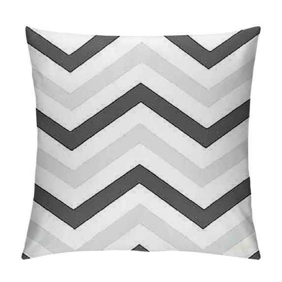 ONETECH Throw Pillow Cover, Modern Decorative Pillow Covers, Geometry Outdoor Square Pillow Cushion Cases for Couch Sofa Bedroom Car, Grey