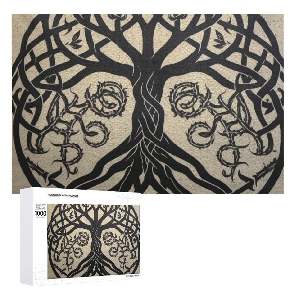 ONETECH Tree of Life Wooden Jigsaw Puzzle for Adults and Kids, Leisure ...