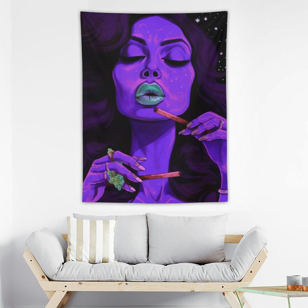 Trippy Cool Tapestry Wall Hanging Anime Trippy Aesthetic