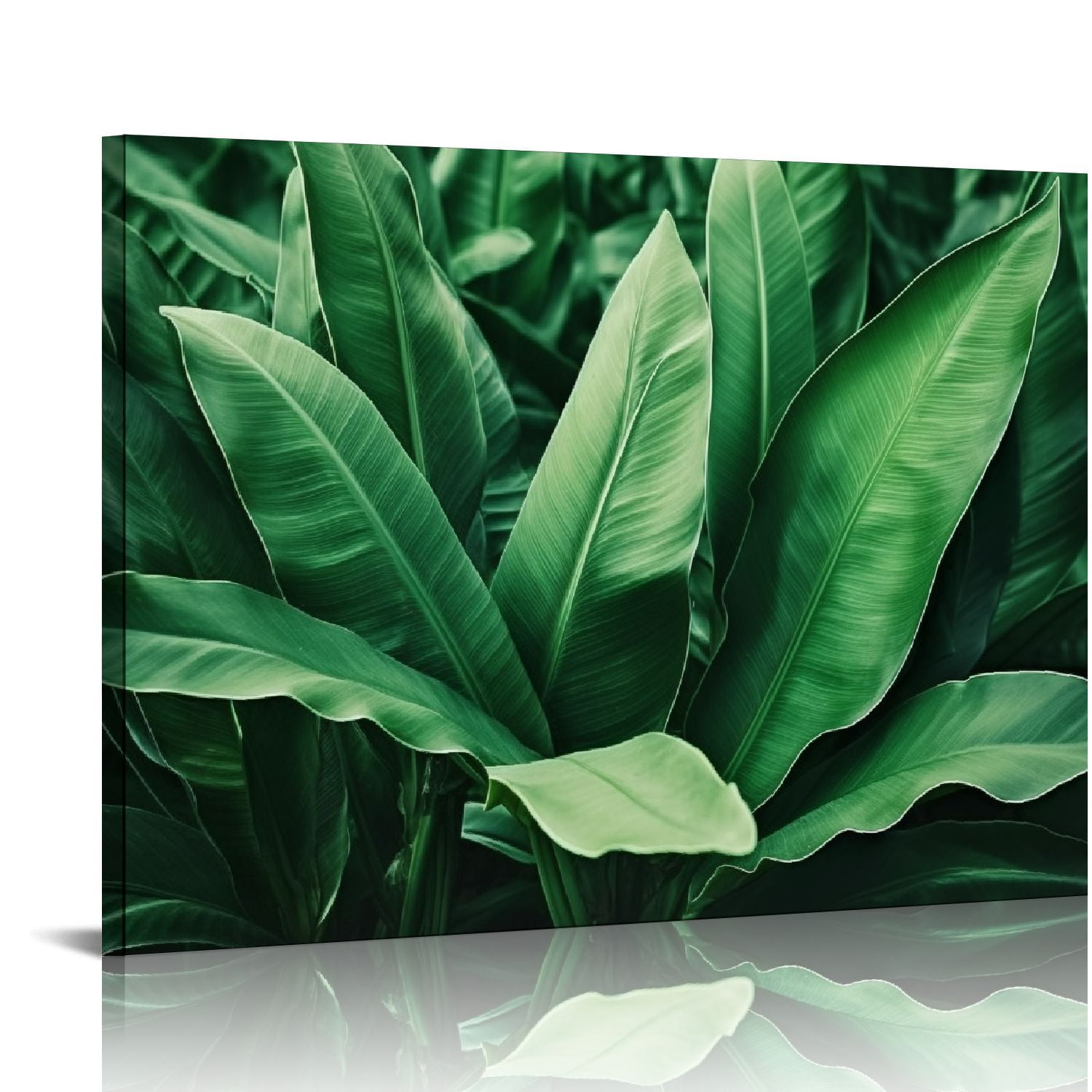 onetech-tropical-plant-green-leaf-wall-art-boho-botanical-palm-picture