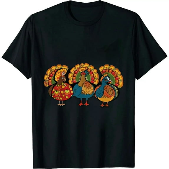 ONETECH Turkey Donut Thanksgiving Day Funny Doughnut Men Women Kids T-Shirt