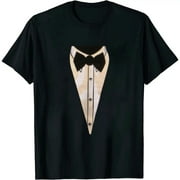 ONETECH Tuxedo T-Shirt | Classic Party Humor Vintage Funny Tux Tee Joke Concert Festival Shirt for Men Women
