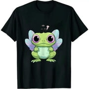 ONETECH UwU Meme Cottagecore Aesthetic Cute Fairy Frog Mushroom T-Shirt