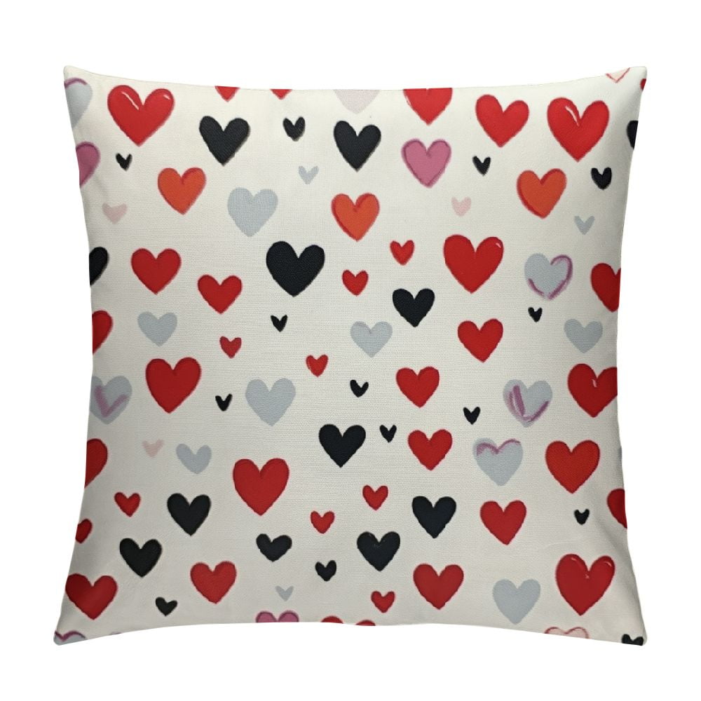 ONETECH Valentine's Day Pillow Covers , White Valentine's Day Throw ...