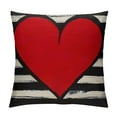 thumbnail image 1 of FUMJ Valentines Day Lumbar Pillow Covers Red Love with Black Peppermint Stripe Valentine Decorations Cushion Case Farmhouse Home Decor for Mother's Day Valentines Day Gift Bedroom, 1 of 5