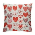 thumbnail image 1 of ONETECH  Valentines Day Pillow Covers  Mother's Day Anniversary Decor Pillowcase Red Love Heart Decorative Valentines Throw Pillows Valentines Decor Outdoor Cushion Case, 1 of 5