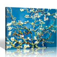 thumbnail image 1 of ONETECH Van Gogh Canvas Wall Art: Almond Blossom Oil Painting Flower Picture Reproduction Room Decor, Famous Art Prints Floral Tree Poster Teal Modern Artwork Home Decoration 16" x 12", 1 of 4