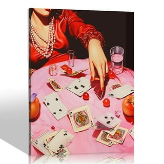 Jack Queen And King Playing Cards Wall Art Canvas Ace Of Spade Card Poker  Poster Vintage Poker Playing Cards Canvas Prints Bar Pub Casino Decoration