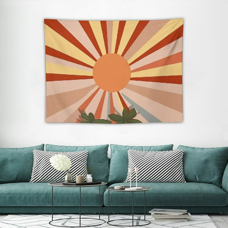 Rainbow sun tapestry 2025