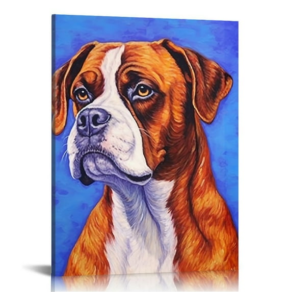 ONETECH Watercolor Dog Wall Art Prints, Funny Dog Canvas Wall Art, Cute Rottweiler Labrador Pug Art Posters, Cute Puppy Art Painting for Pet Lovers Kid Bedroom Pet Room Decor, Set of