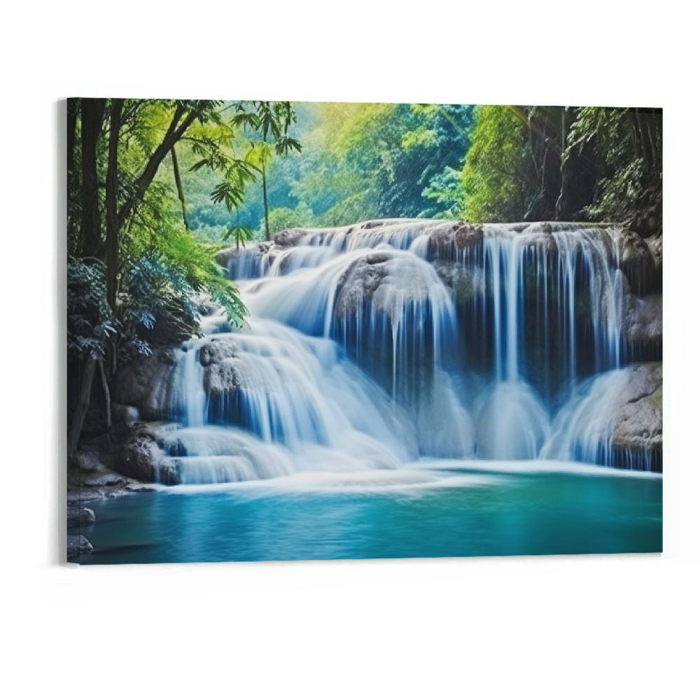 ONETECH Waterfall Wall Art Decor Canvas Print Picture Painting for ...