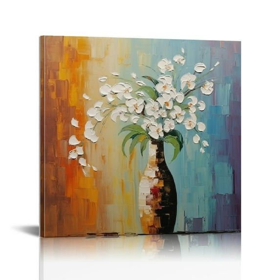 ONETECH Wieco Art Beauty of Life Modern Flower Artwork Abstract Floral Oil Paintings on Canvas Wall Art for Home Decorations Wall Decor