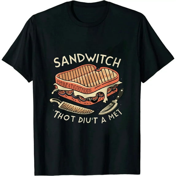 ONETECH Womens Sandwitch Tshirt Funny Halloween Sandwich Witch Novelty Graphic Tee
