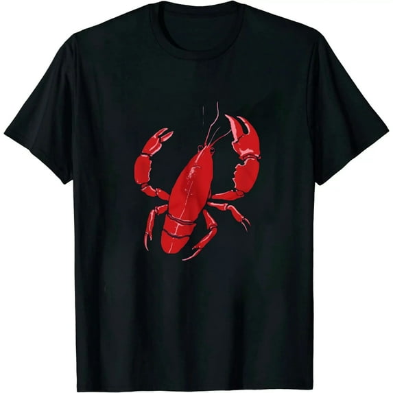 ONETECH Womens Vintage Lobster Print - Lobster T-Shirt