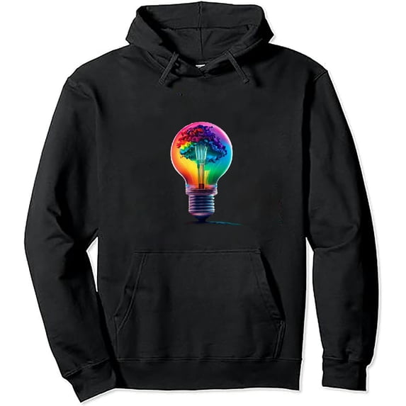 ONETECH Your Future Is Bright Boho Rainbow Leapard Teacher Pullover Hoodie