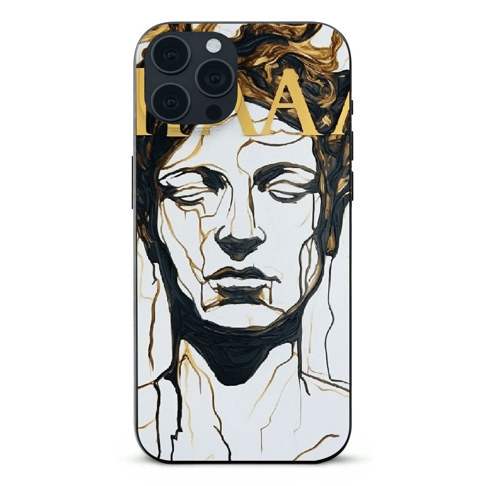 iPhone 14 Pro Ancient Greek Statue Greek God "Greece" in Greek