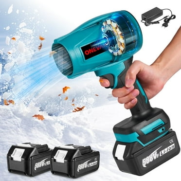 ONEVAN 20V Cordless Leaf Blower 340MPH Turbine Electric Blowing Leaf for Lawn Yard Road Car, with 3.0Ah Battery & Charger