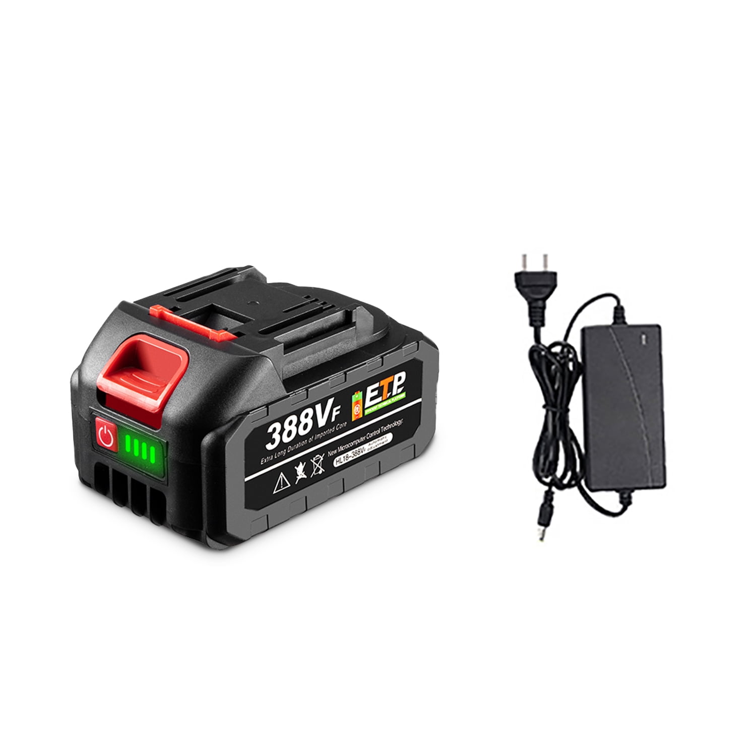 ONEVAN 21V MAX Lithium Ion Battery Pack 4.0Ah Replacement Battery for Power Tool with Charger