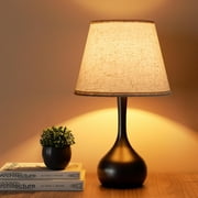 ONEWISH 16.54" Touch Bedside Lamp for Bedroom 3-Way Dimmable Table Lamps for Living Room Small Nightstand Lamps with Free 2700K LED Bulbs