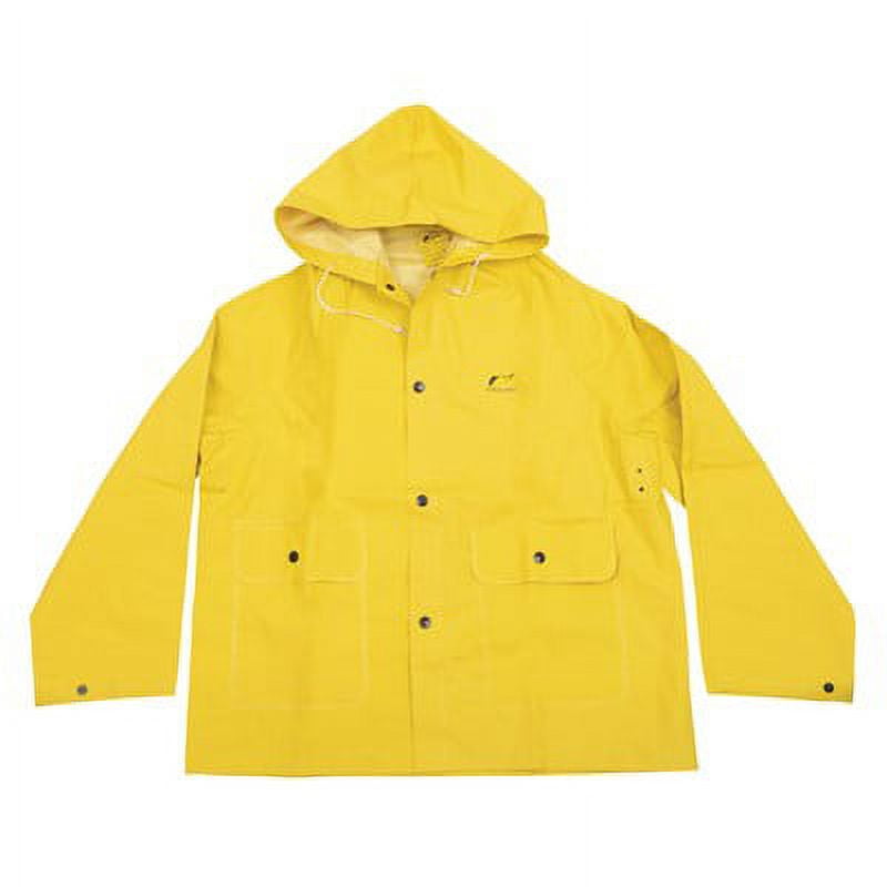 ONGUARD Sitex PVC Polyester Attached Hood Rainwear Jacket 3X Large 6 Units