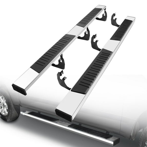ONINE 6 Inch Chrome Running Boards Custom Fit 2019-2024 Dodge Ram 1500 New Body Crew Cab Aluminum Polished Side Step Nerf bar (Do Not Fit 2019-2023 Ram 1500 Classic)