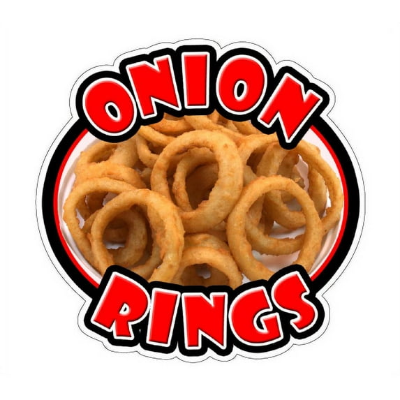 ONION RINGS Concession Decal sign stand cart fried ring