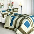 thumbnail image 1 of ONITIVA-CFT01037-23BRK-MPTP So Young - Quilted Patchwork Down Alternative Comforter Set  Full & Queen Size - Blue, 1 of 1