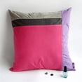 thumbnail image 1 of ONITIVA-DP043 Onitiva Pink Lady Knitted Fabric Patch Work Pillow Cushion Floor Cushion, 1 of 1