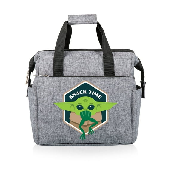 Mandalorian - Grogu Snack Time - On The Go Lunch Bag Cooler, (Heathered Gray)