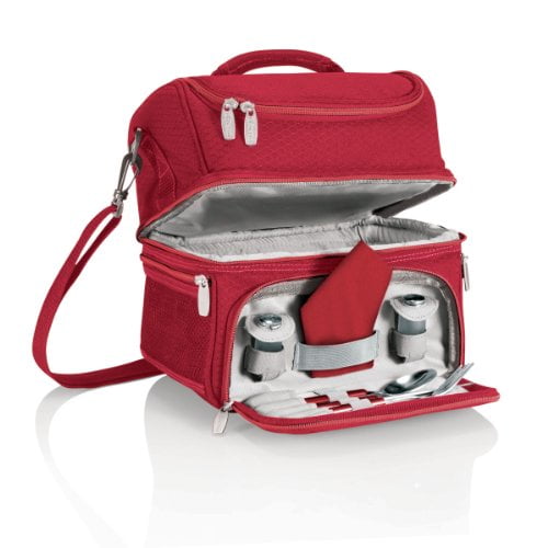 ONIVA a Picnic Time Brand Pranzo Insulated Lunch Tote Red