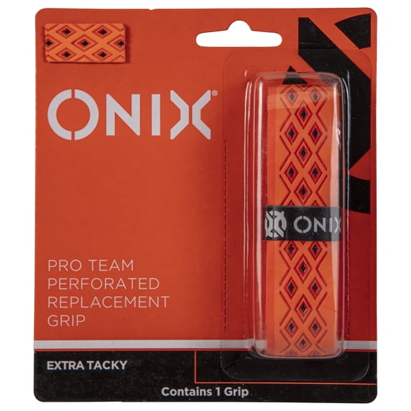 ONIX Pickleball Pro Team Perforated Replacement Grip — Black/Orange