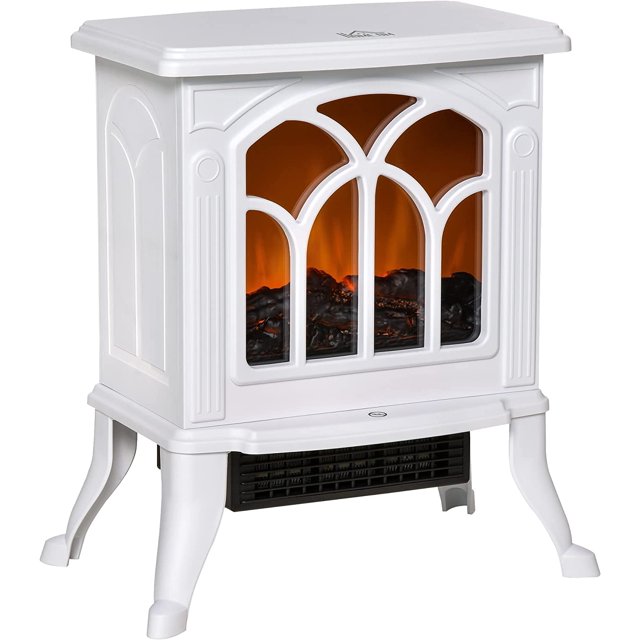 ONKER 17" Freestanding Electric Fireplace Stove, Space Heater with