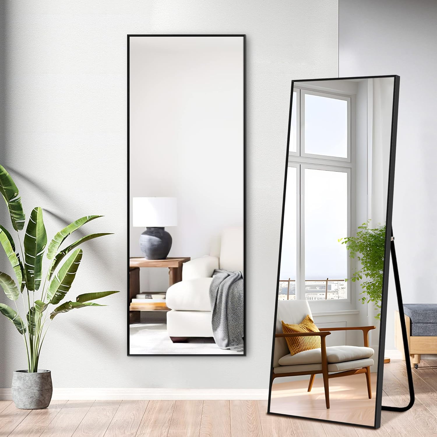 ONKER Arched Wall Mirror 36"x24" Large Bedroom Mirror with Aluminum ...