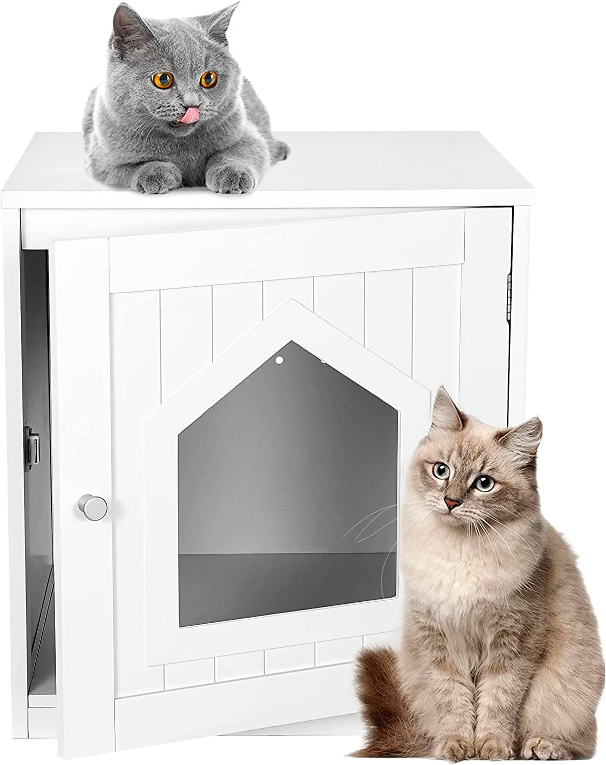 Ventilated cat outlet litter box