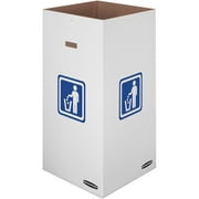 ONKER  Large Corrugated Cardboard Trash and Recycling Containers, 50 Gallon, 10 Each (7330201)