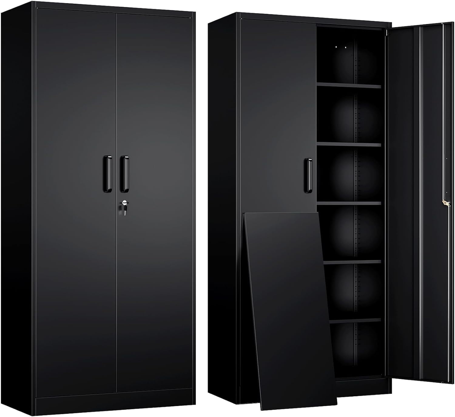 Metal Garage Storage Cabinet with Locking Doors and